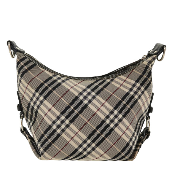 BURBERRY Nova Check Shoulder Bag Nylon Beige Auth 39630 - Picture 2 of 16